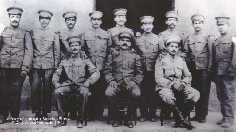 Jefes y oficiales del Batallón Pilares 1915