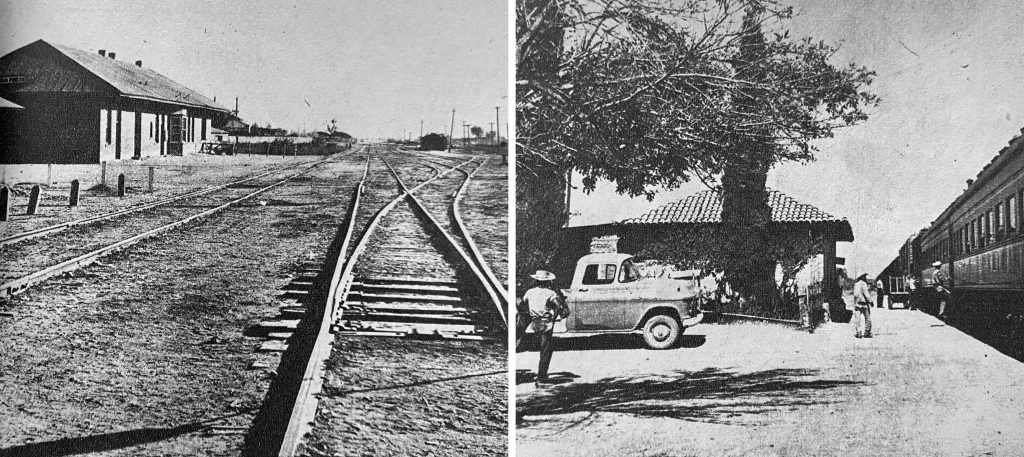 Estación del ferrocarril en Agua Prieta y en Fronteras, Sonora